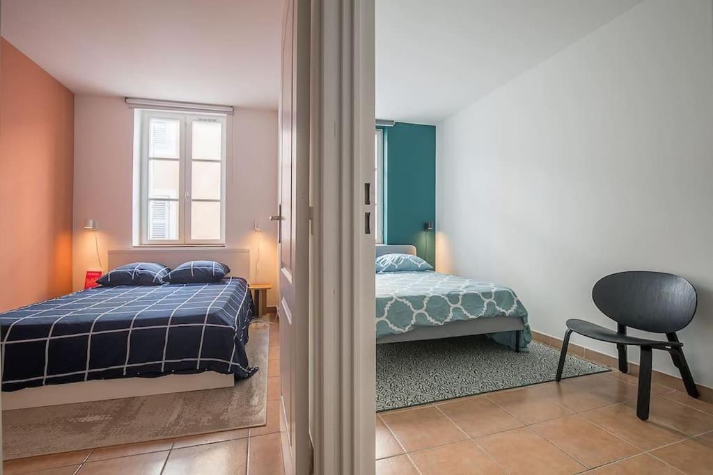 Rare Appart 2 Chambres En Duplex Design Au Panier Marsiglia Esterno foto