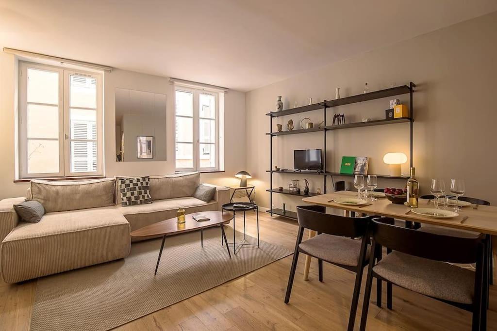 Rare Appart 2 Chambres En Duplex Design Au Panier Marsiglia Esterno foto